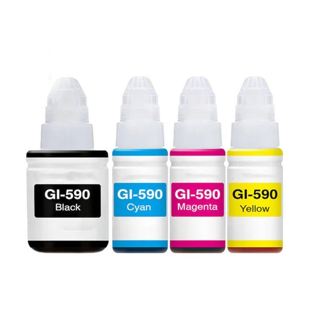 Full Set Of Non Oem Ink Refill Bottles For Canon Pixma Printer G4500